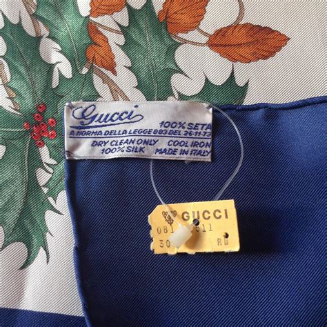 vintage gucci scarf tag|vintage Gucci scarf women.